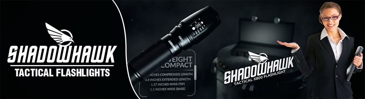 shadowhawk tactical x800 led flashlight