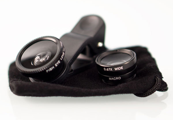 HD-450-Camera Lens Fish Eye, Wide and Macro