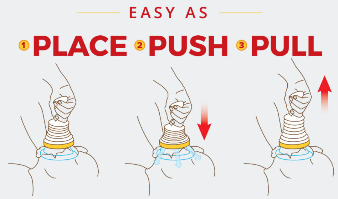 how do you use the lifevac Place Push Pull